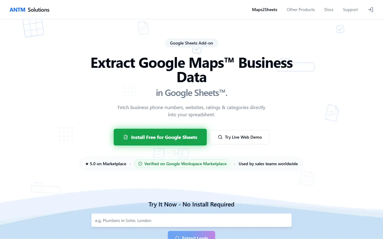 Maps2Sheets