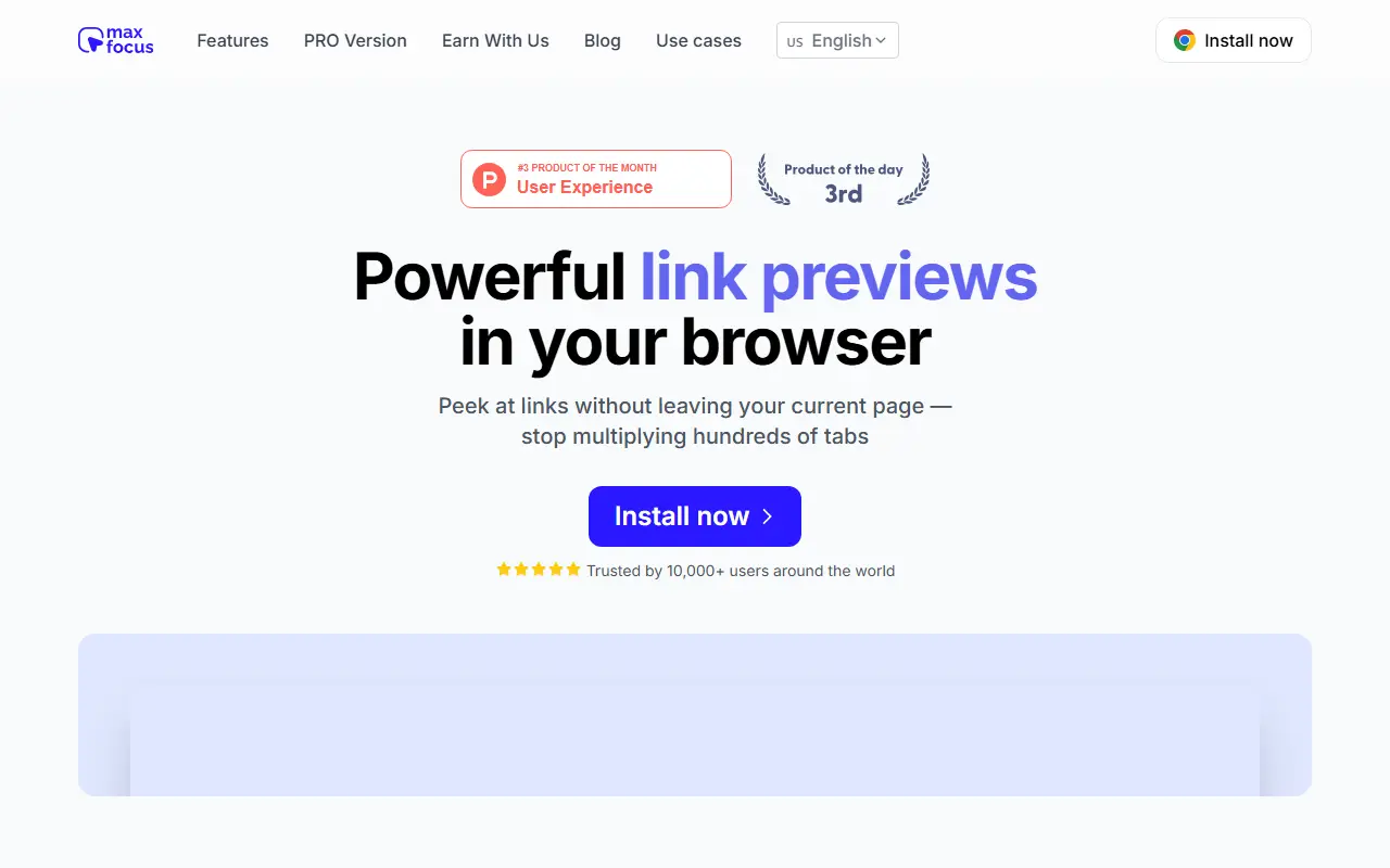MaxFocus: Link Preview