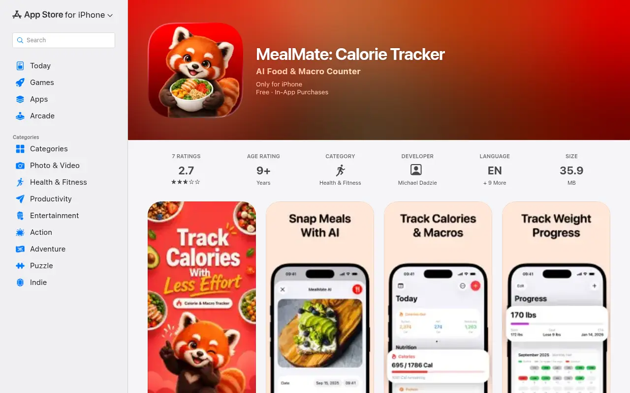 MealMate: Calorie Counter
