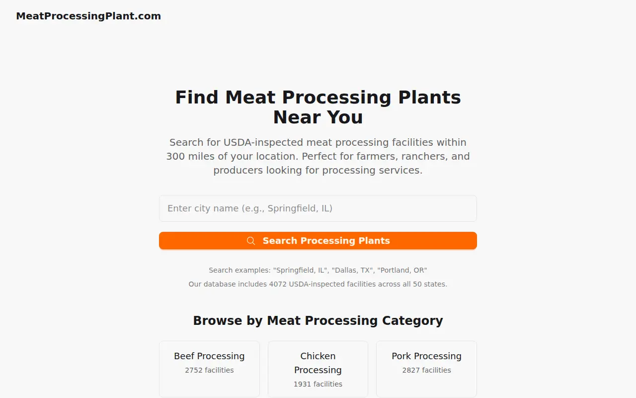 MeatProcessingPlant.com