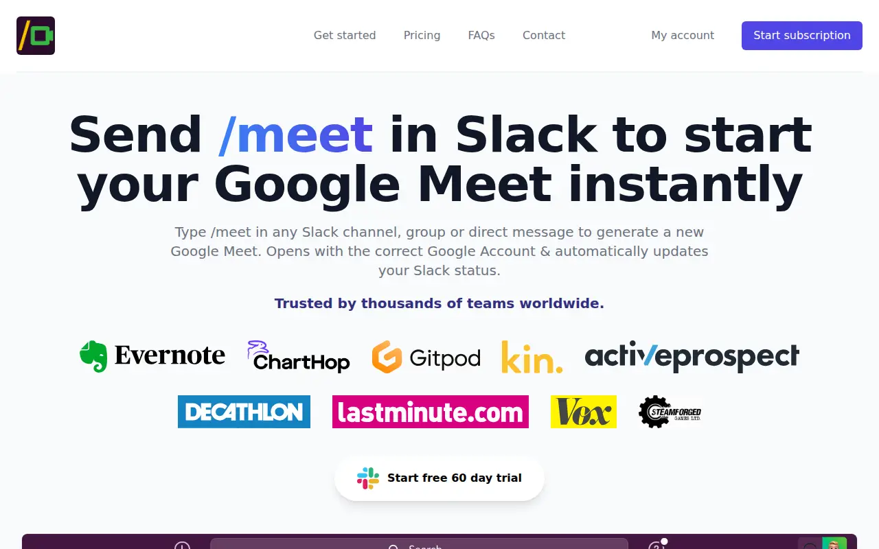 Meet For Slack