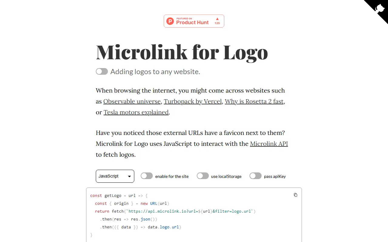 Microlink for Logo