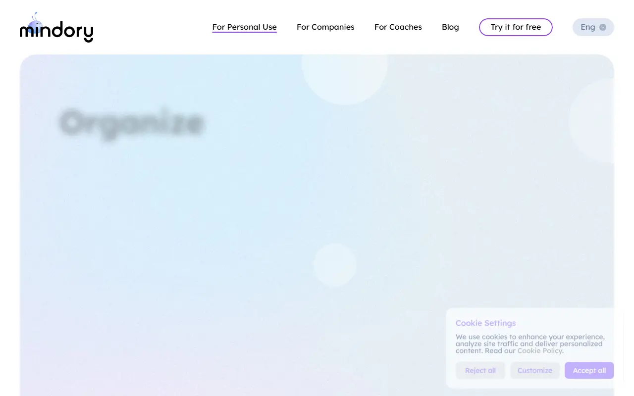 Mindory App