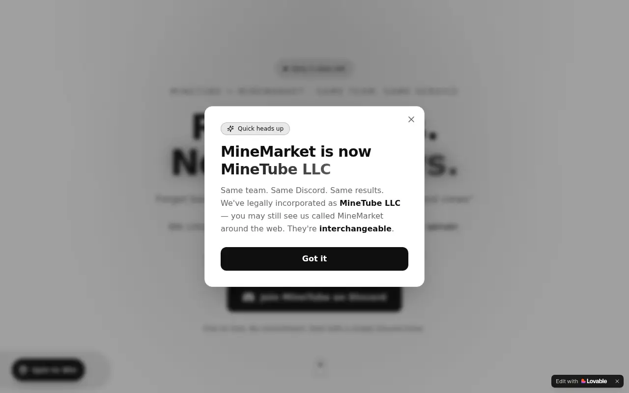 MineMarket
