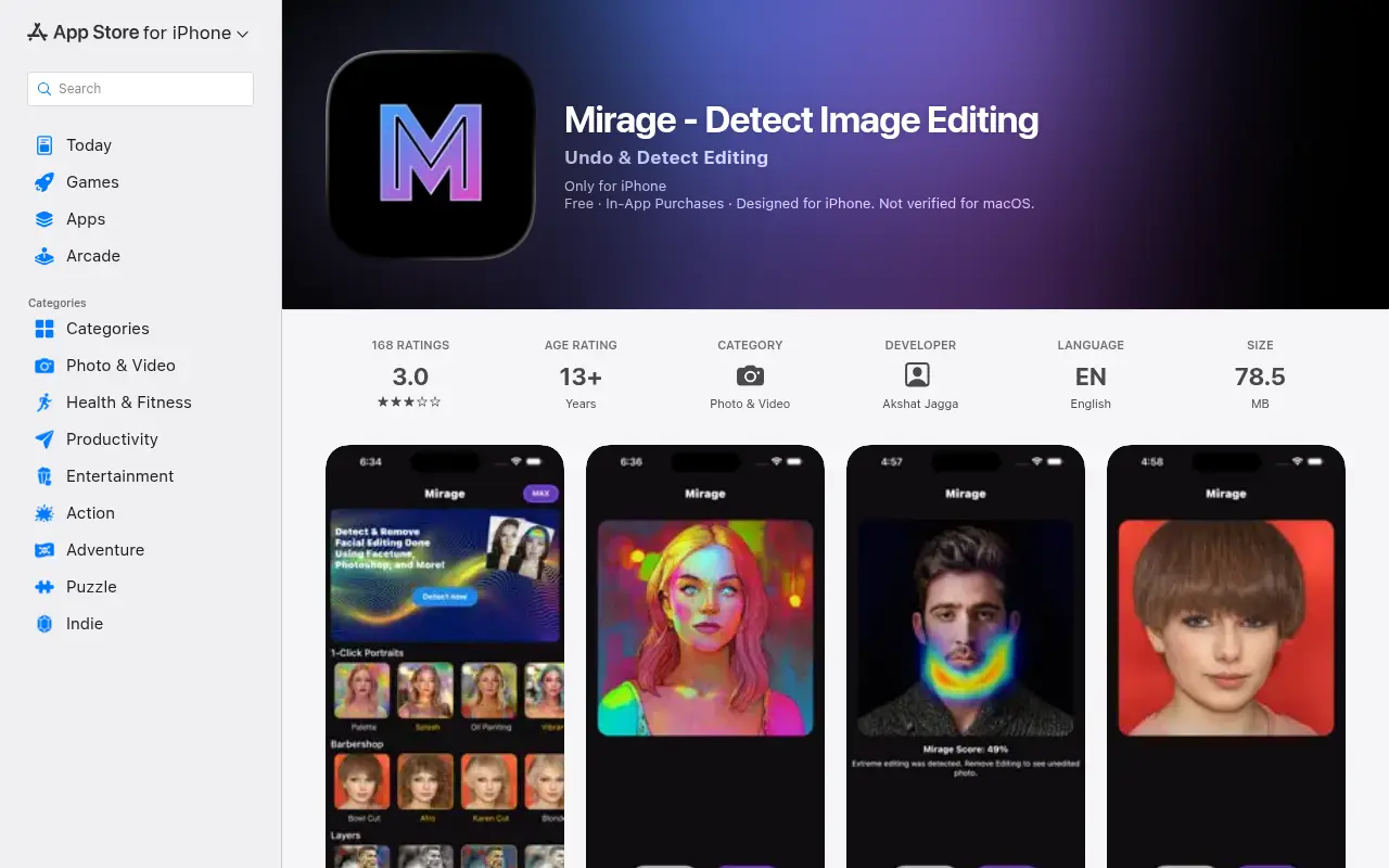 Mirage — Detect Image Editing
