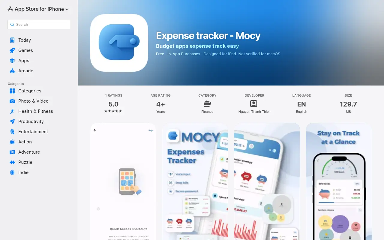 Mocy - Money Tracker