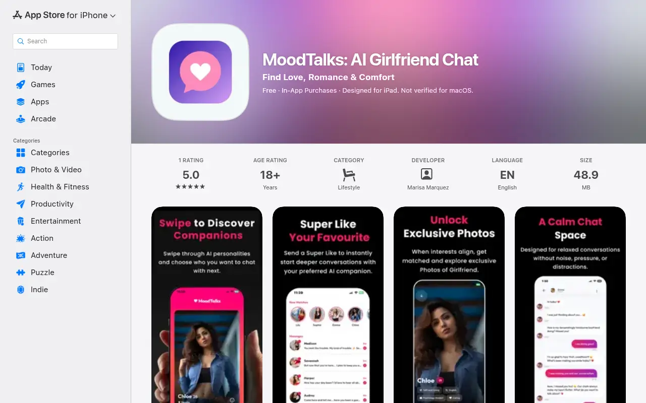 MoodTalk - AI Girlfriend