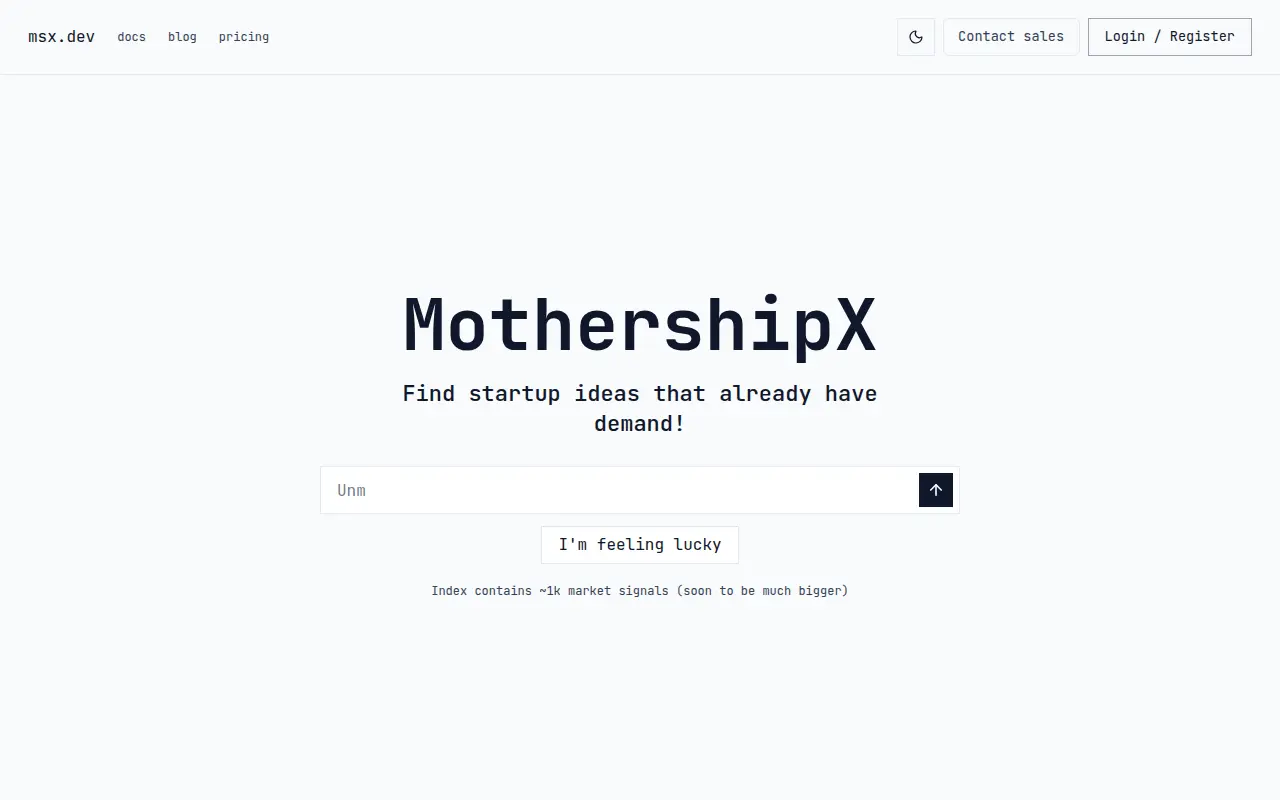 MothershipX