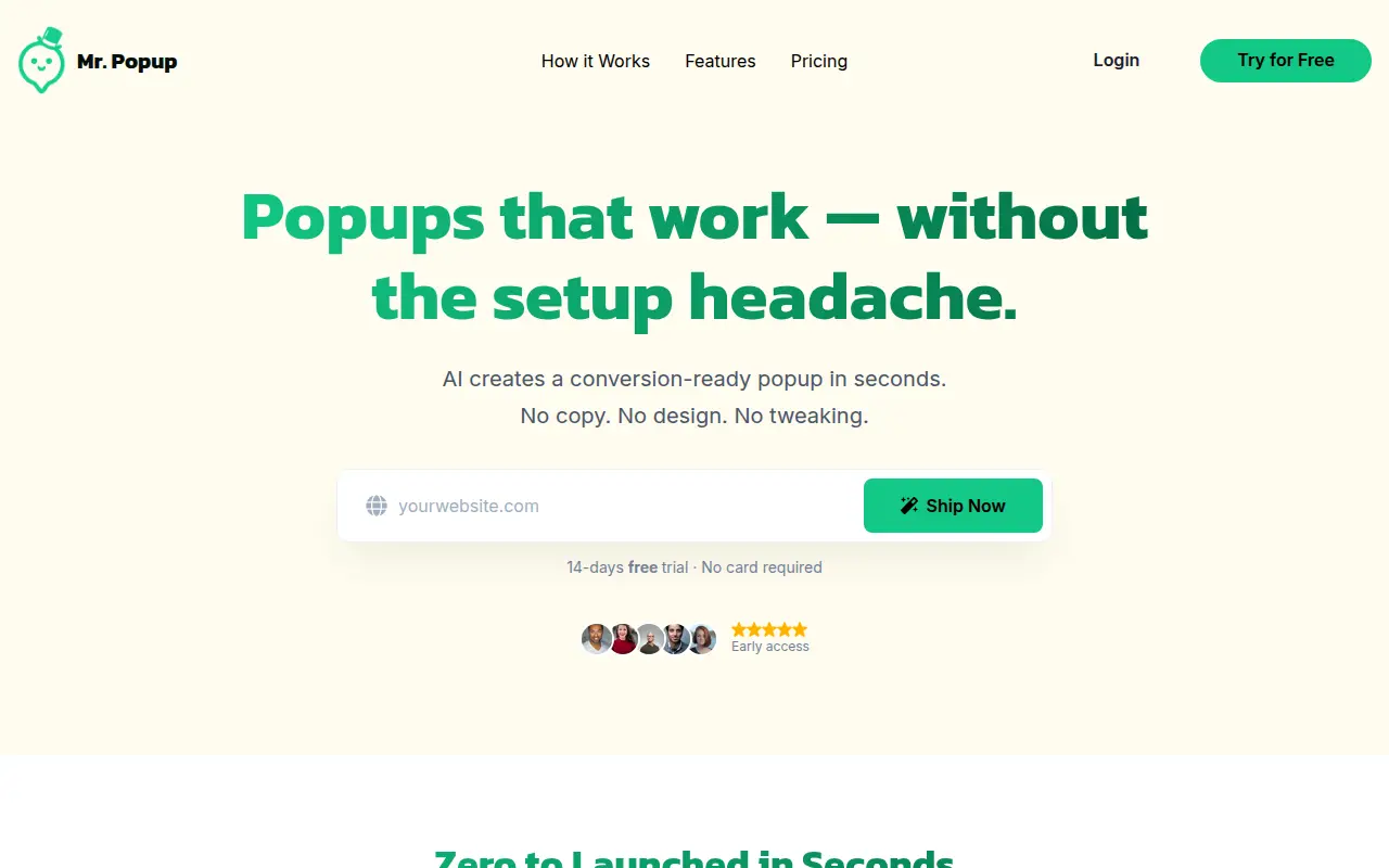 Mr. Popup