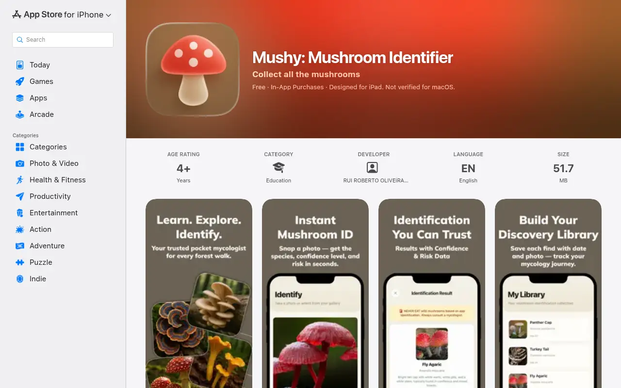 Mushy | Mushroom Identifier