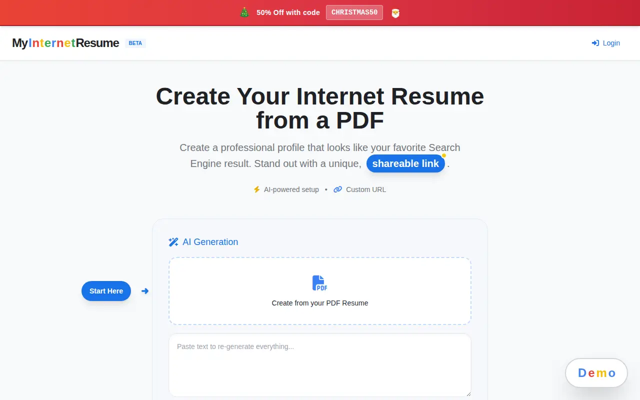 My Internet Resume