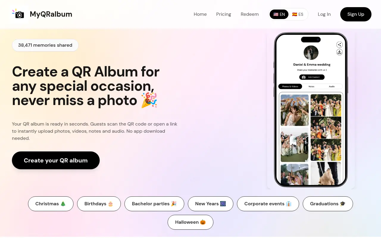 My QR album.com