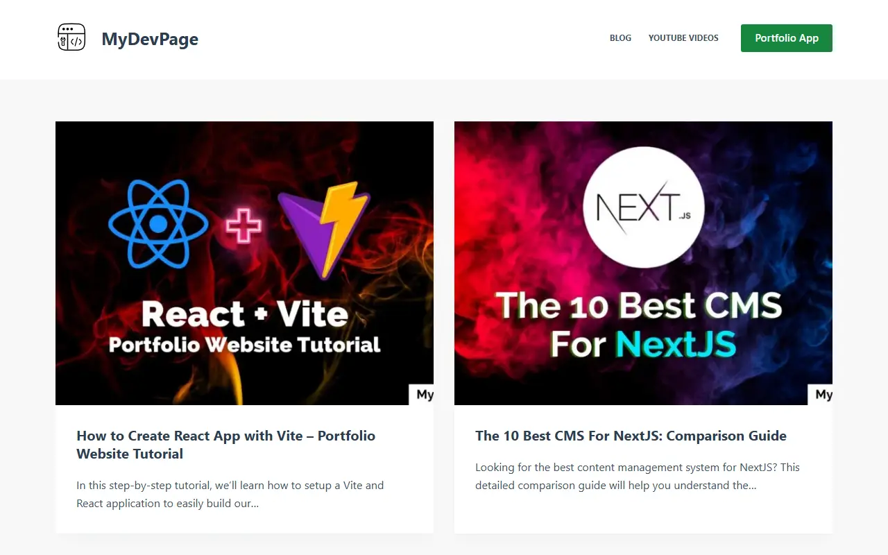 MyDevPage