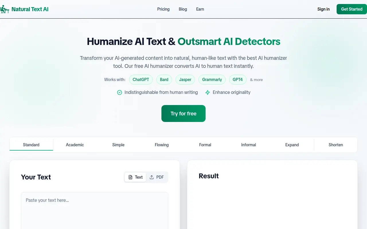 Natural Text AI