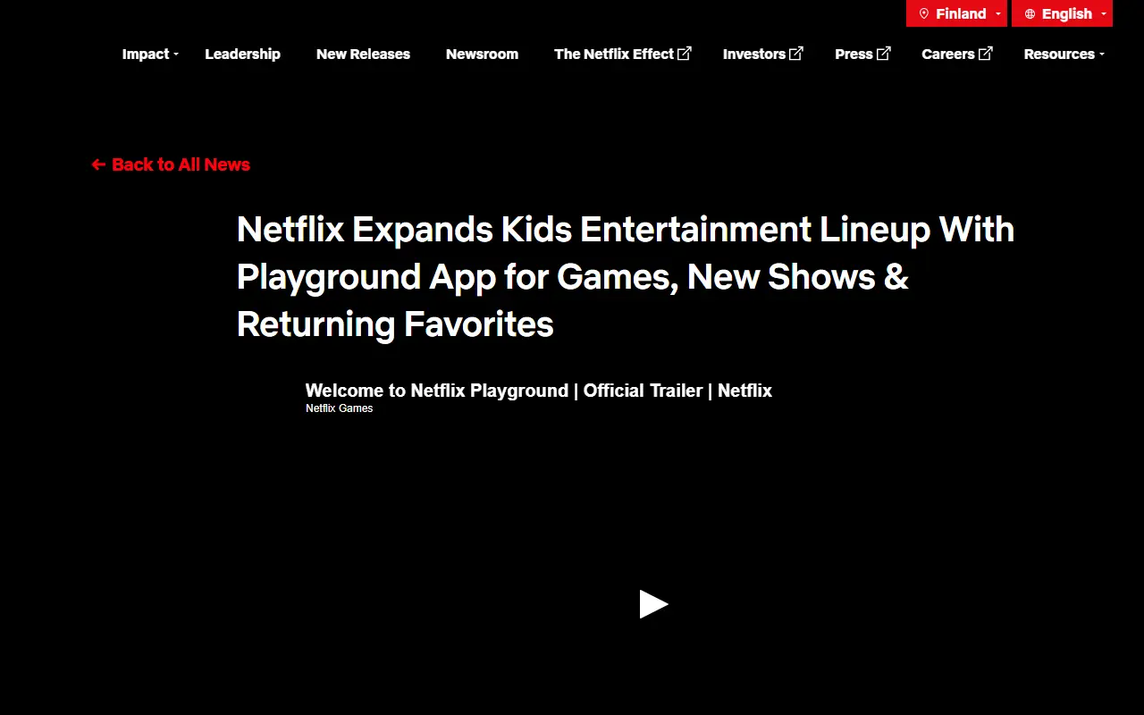 Netflix Playground