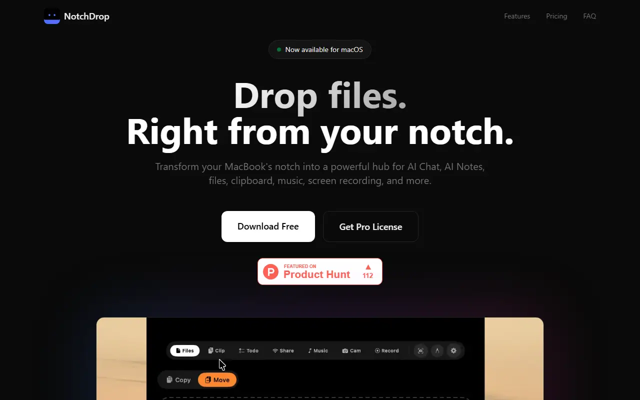 NotchDrop