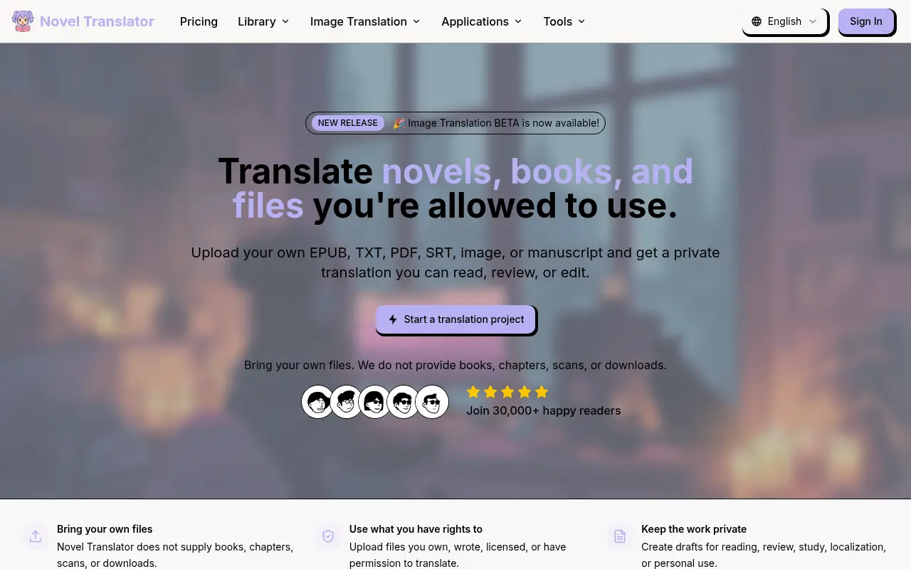 Novel Translator