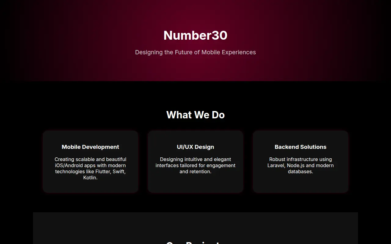 Number 30 Technology