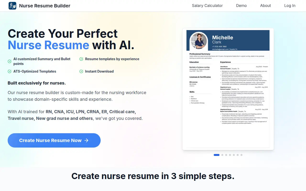 Nurse Resume Builder