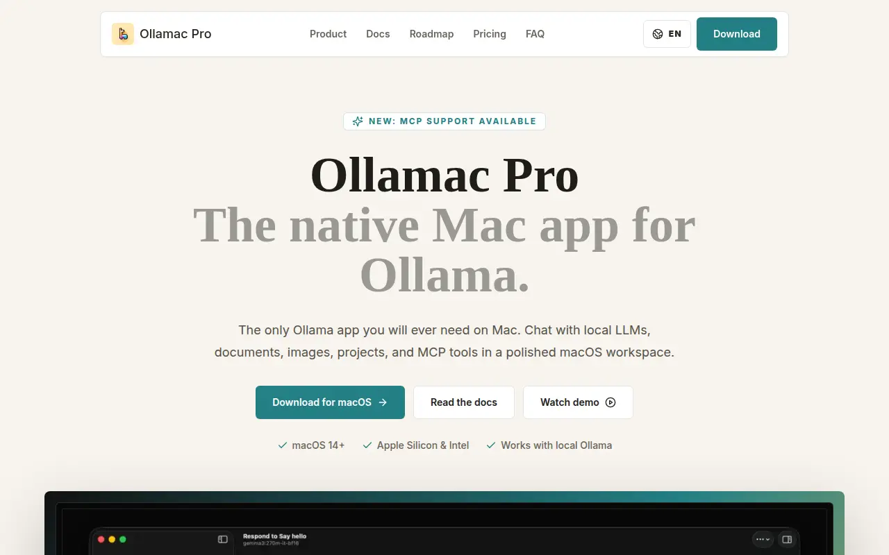 Ollamac Pro