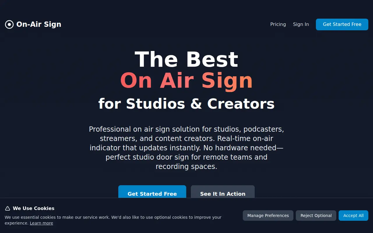 On Air Sign