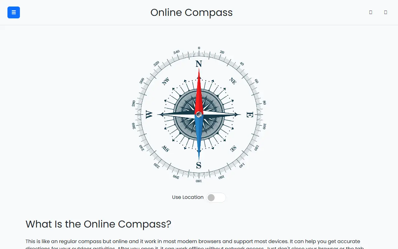 Online Compass