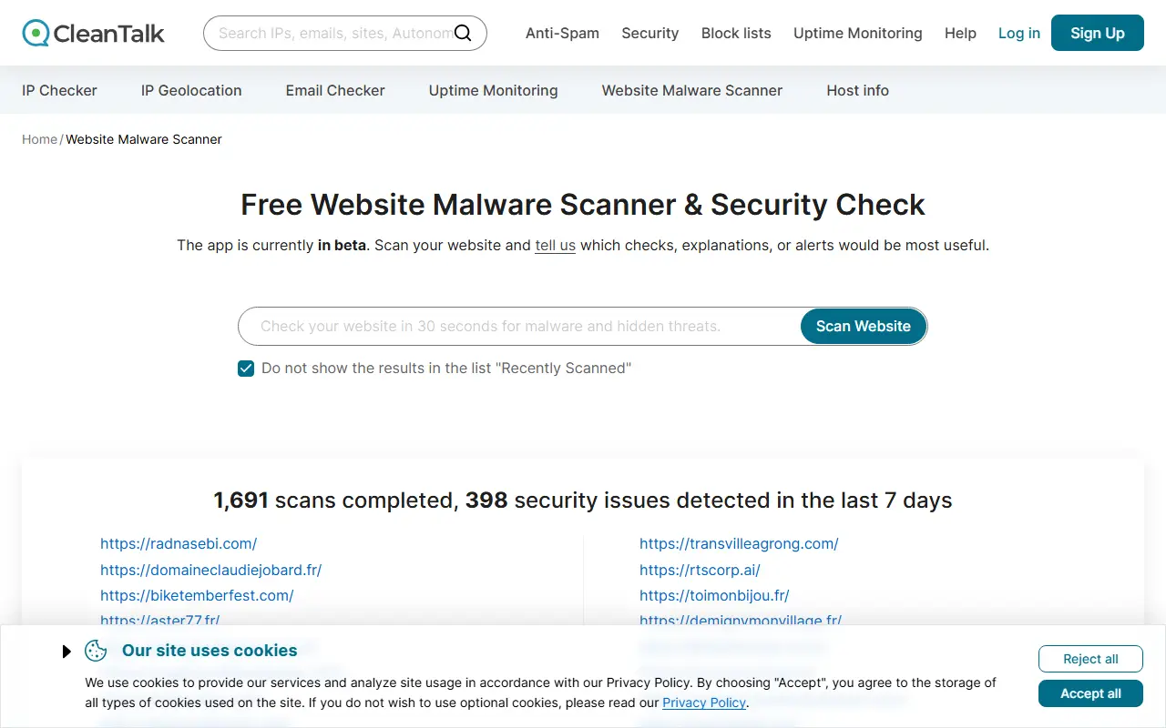 Online Malware Scanner &amp; Security scanner