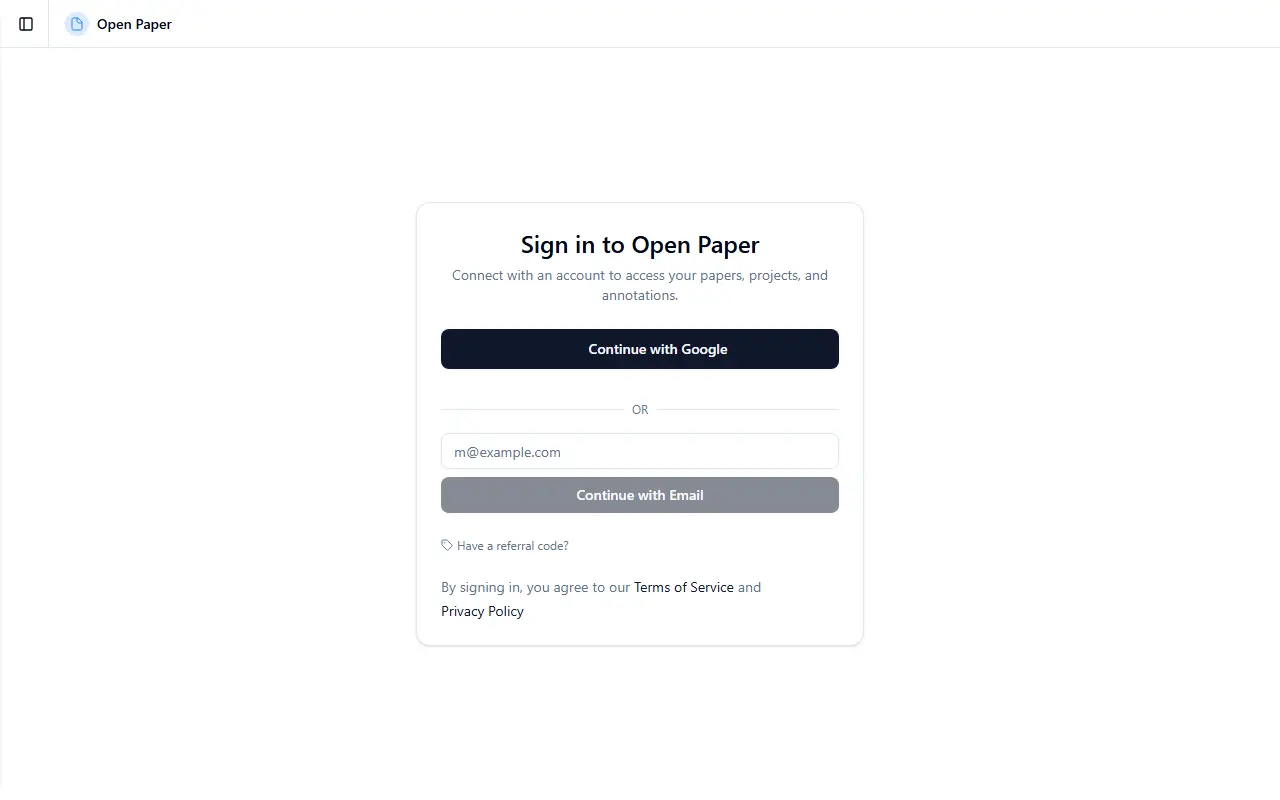Open Paper