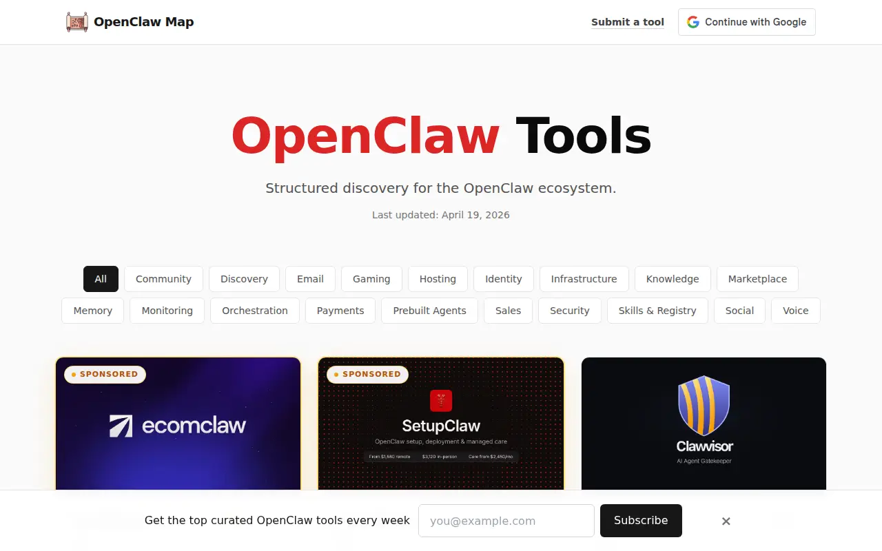 OpenClaw Map