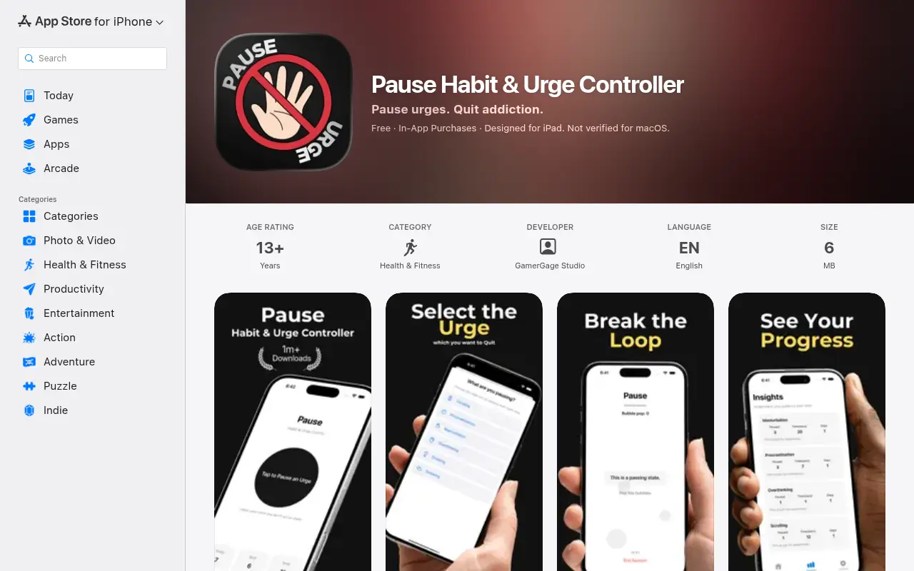 Pause - Habit & Urge Controller