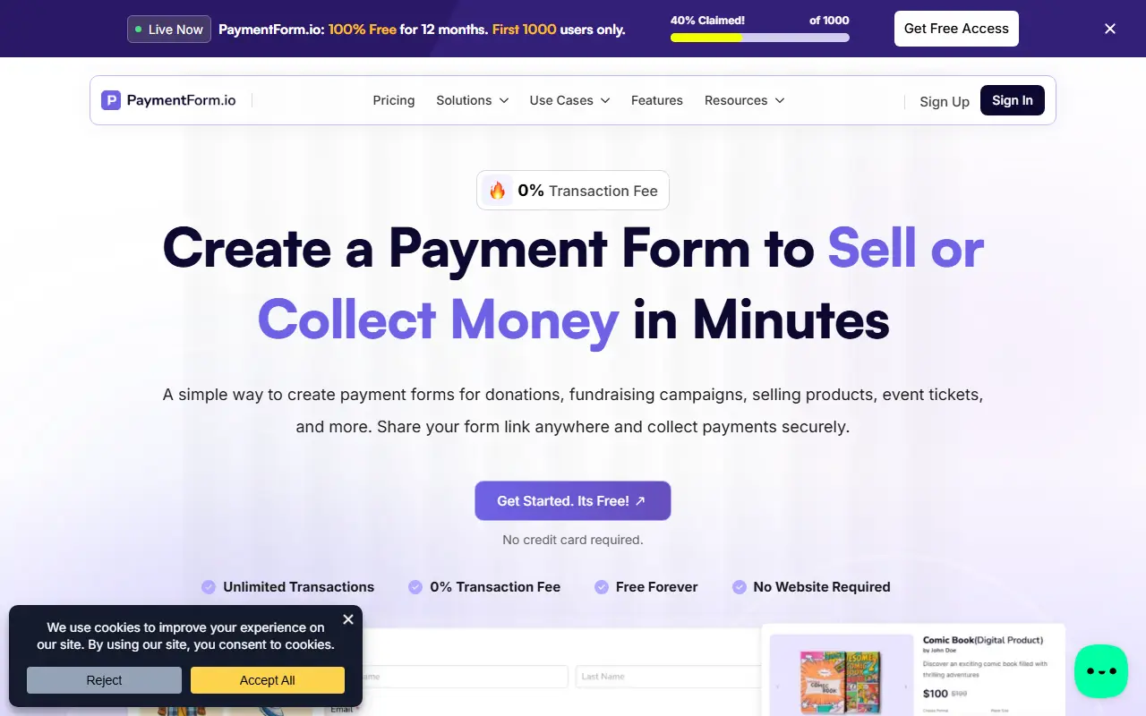 PaymentForm.io