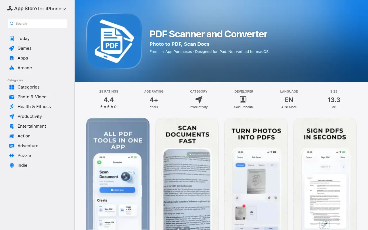 PDF Scanner and Converter
