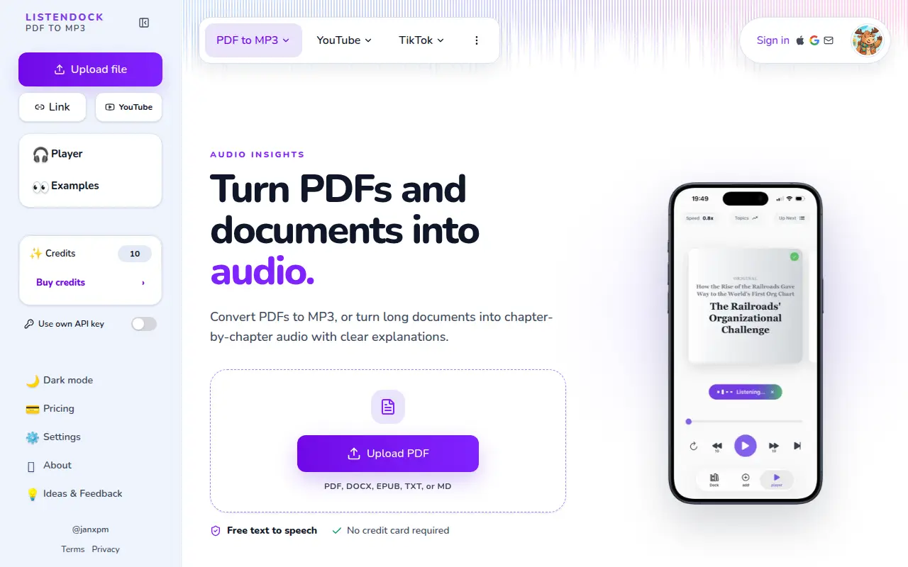 PDF to MP3