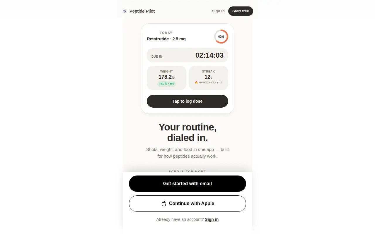 PeptidePilot: Peptide Tracker