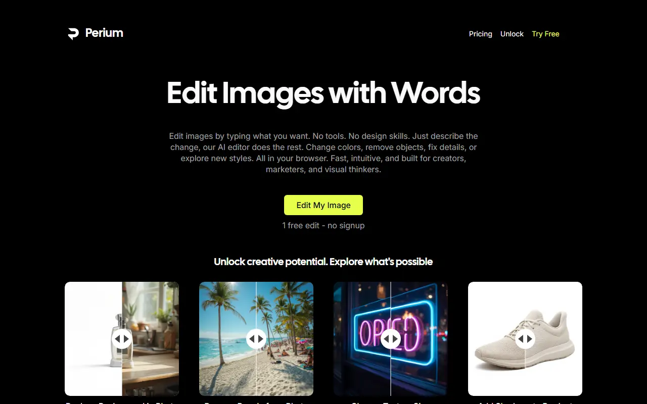 Perium AI Image Editor