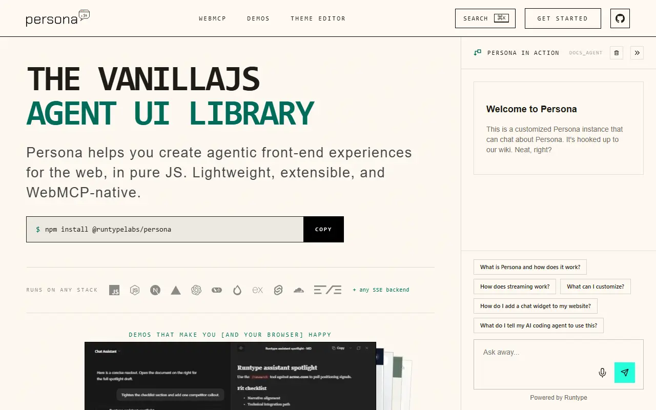 Persona.js