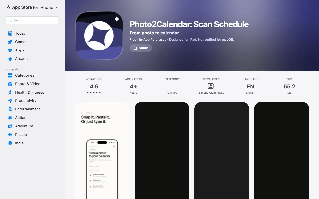 Photo2Calendar+