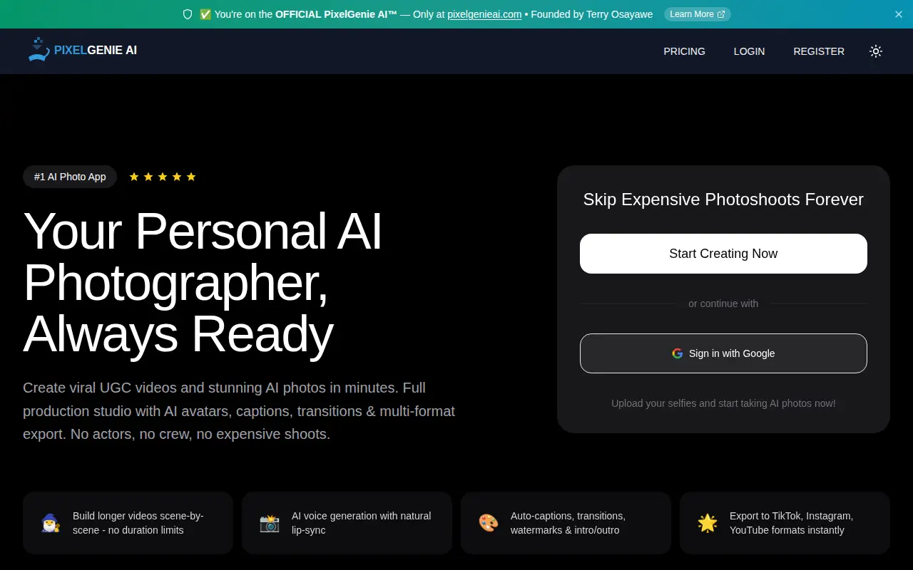 PixelGenie AI Photos
