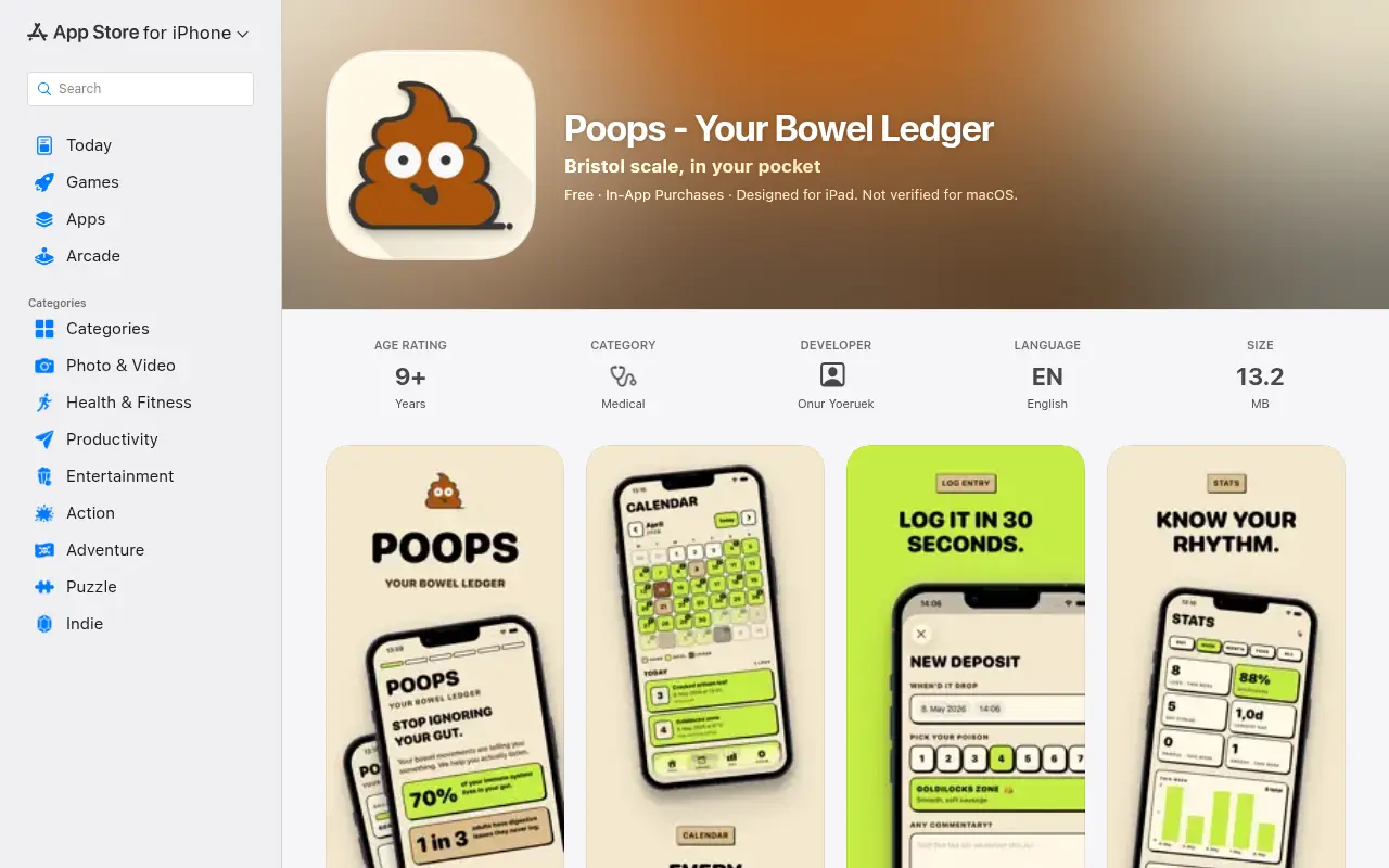 Poops - Your Bowel Ledger