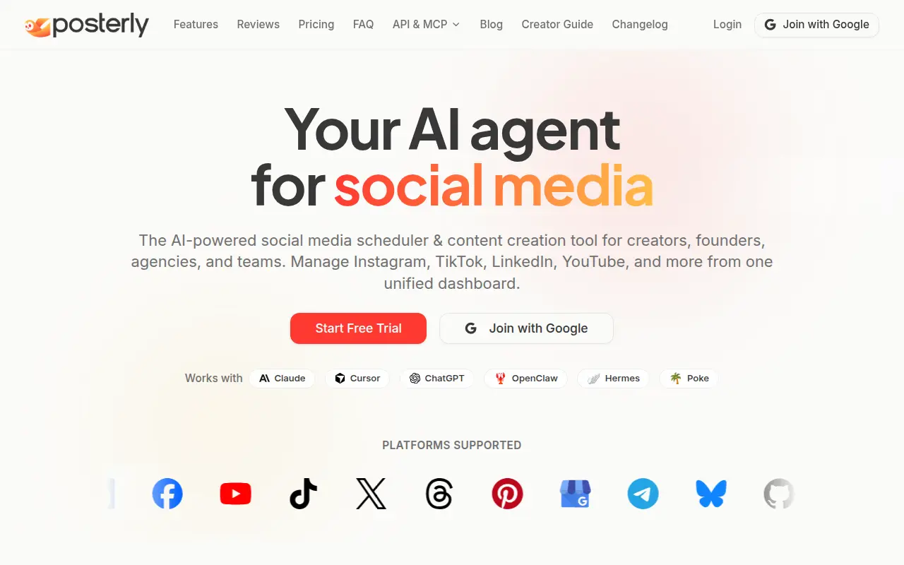 Posterly - AI Powered Social Media Scheduling