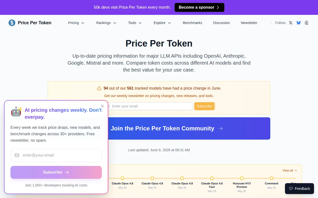 Price Per Token