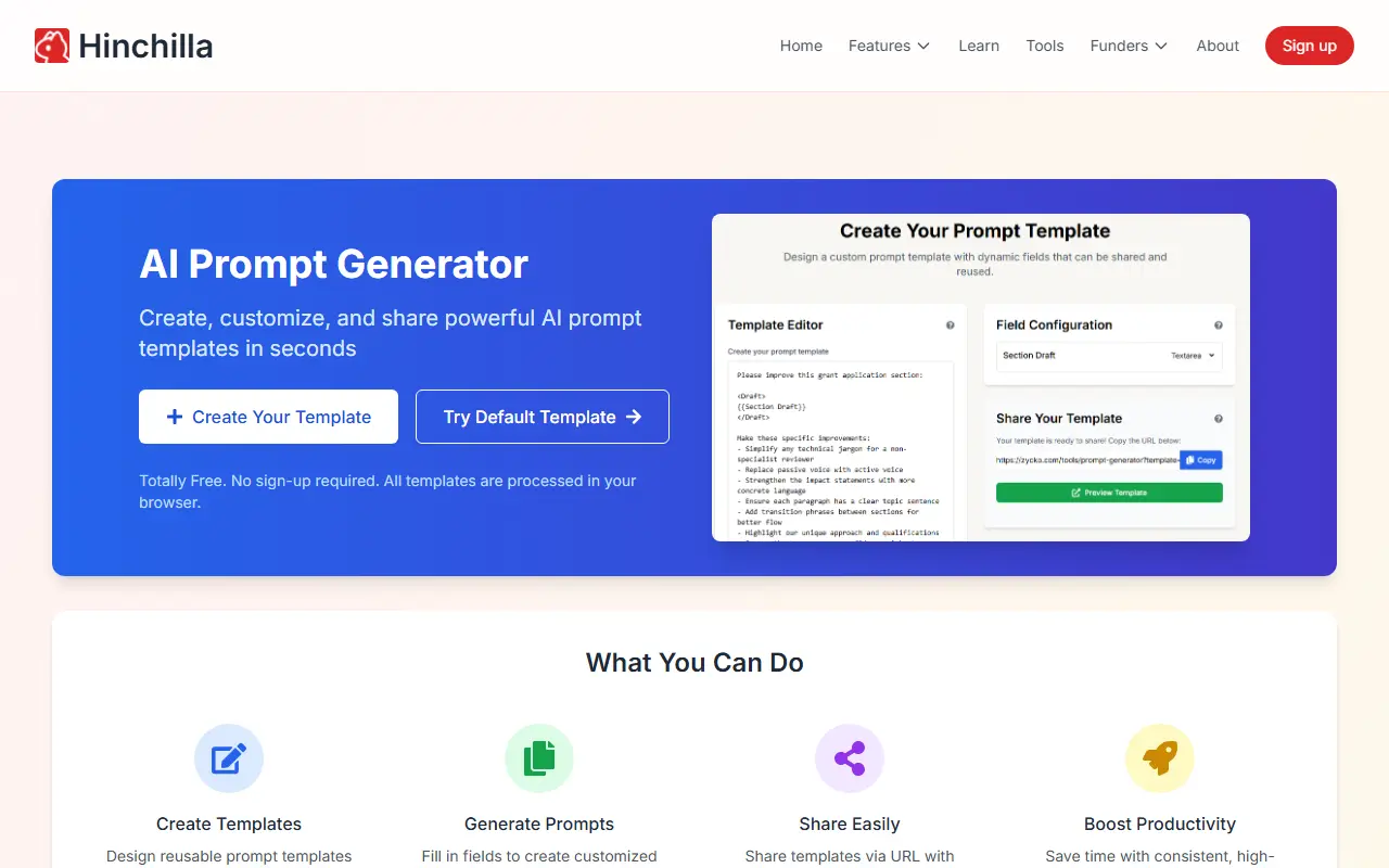 Prompt Template Generator