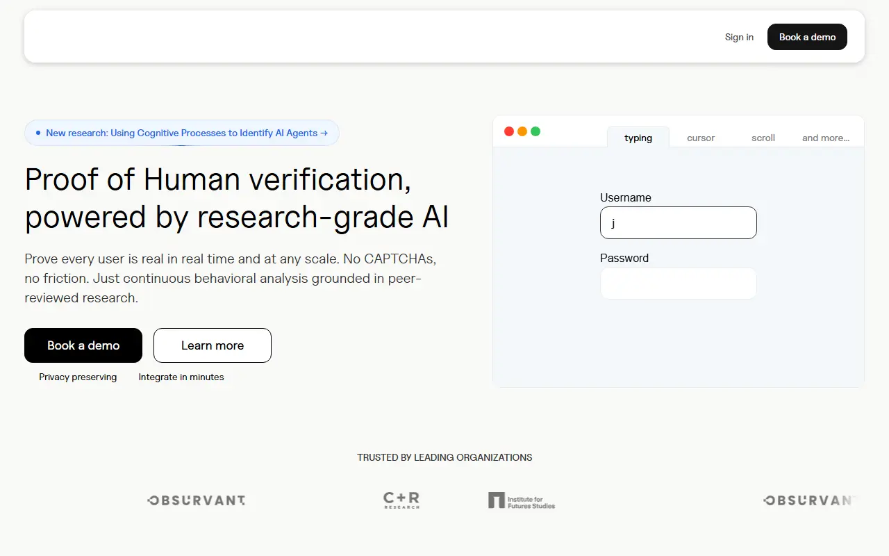 Proof of Human
