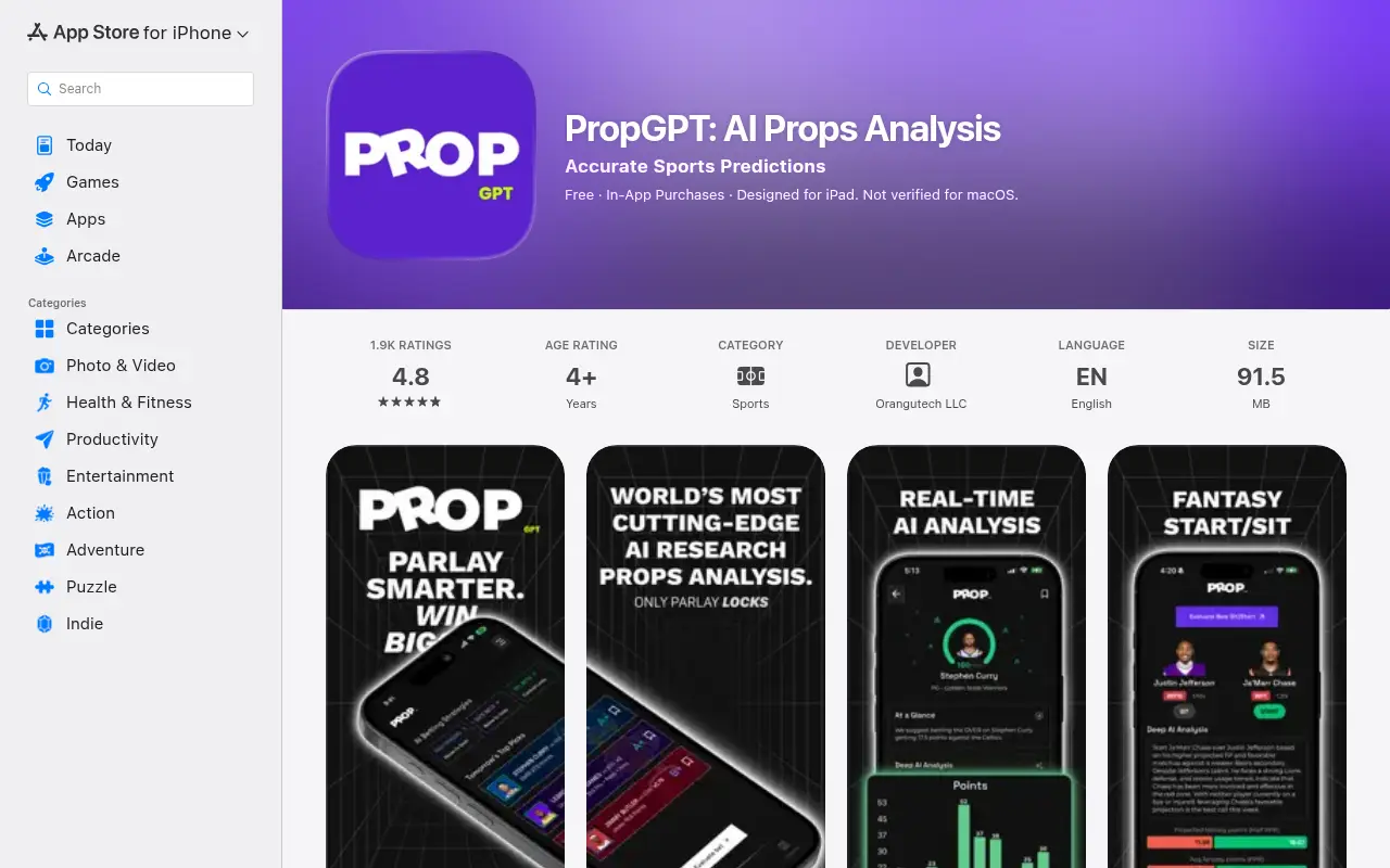 PropGPT: AI Props Analysis