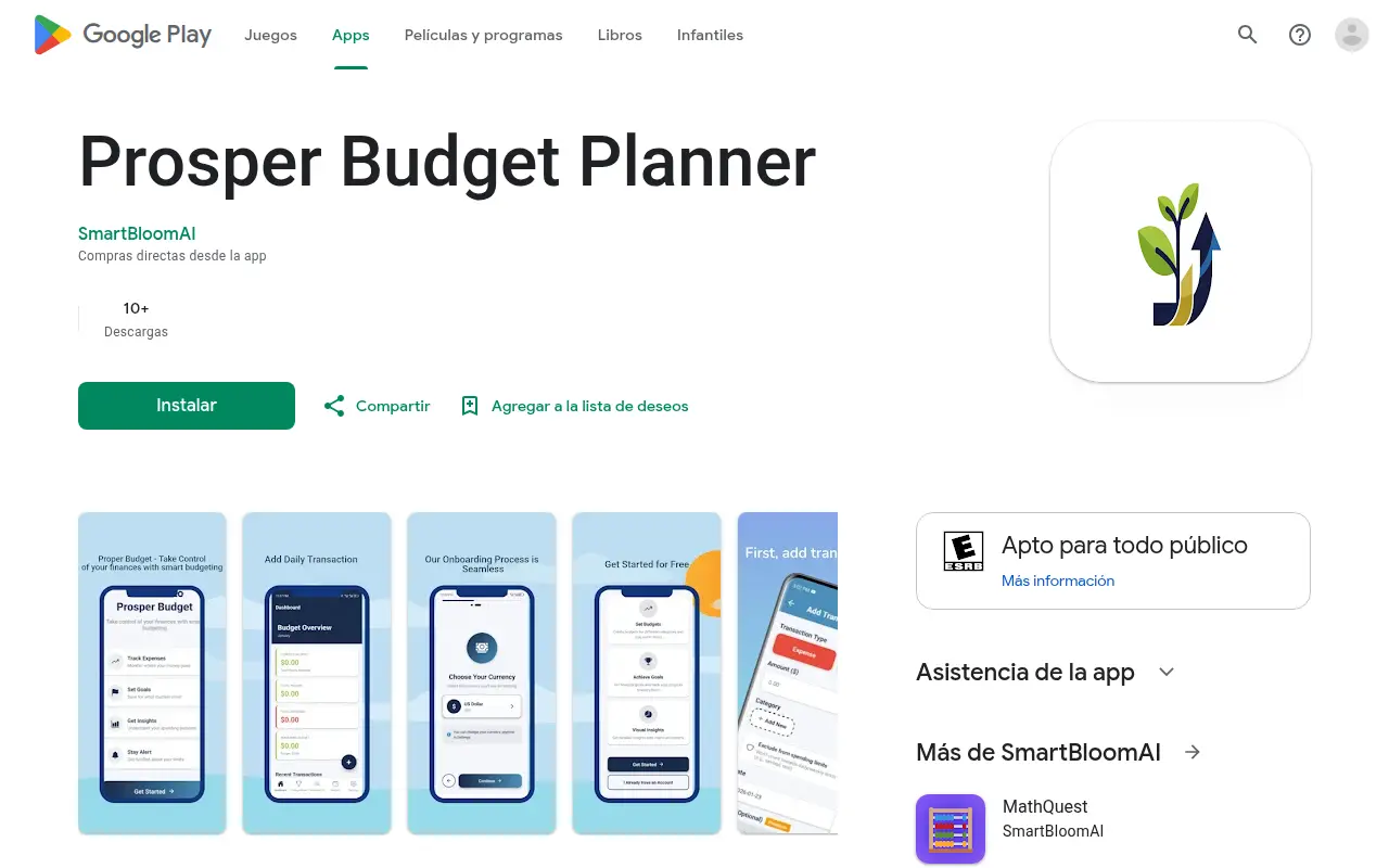 Prosper Budget Planner