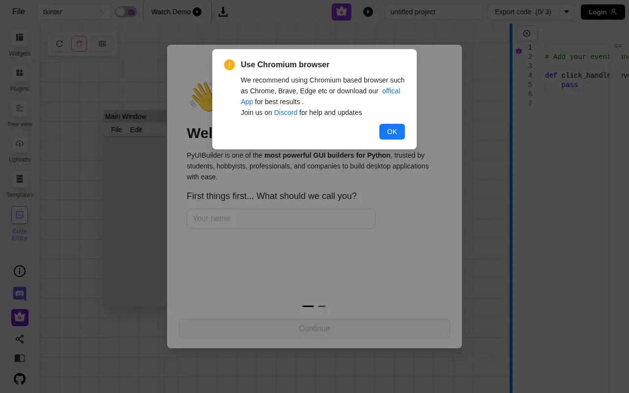 PyUI Builder