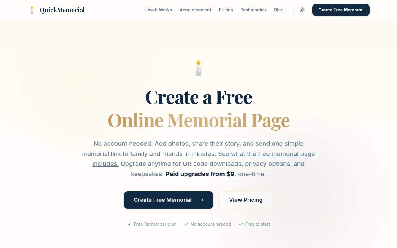 QuickMemorial