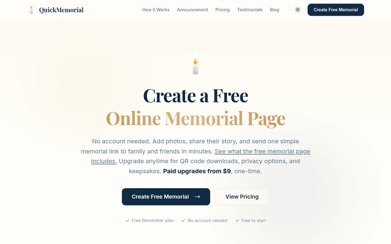 QuickMemorial