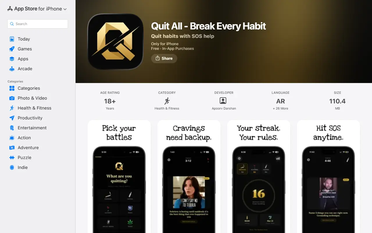 Quit All - Break Every Habit