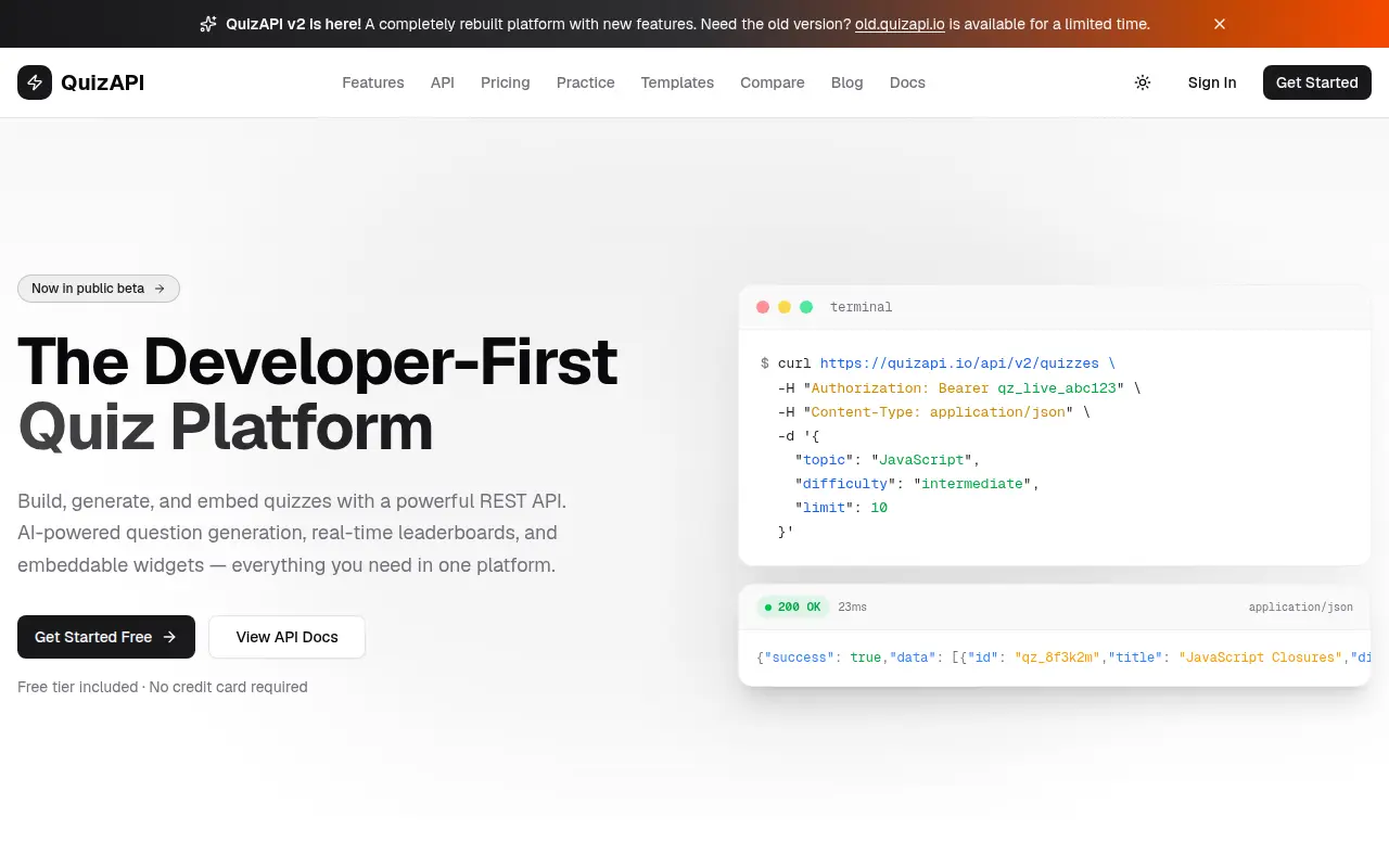 Quiz API